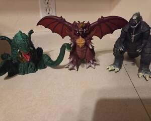 Lot of 3 Figures Biollante, Destroyah, and Godzilla Ultima